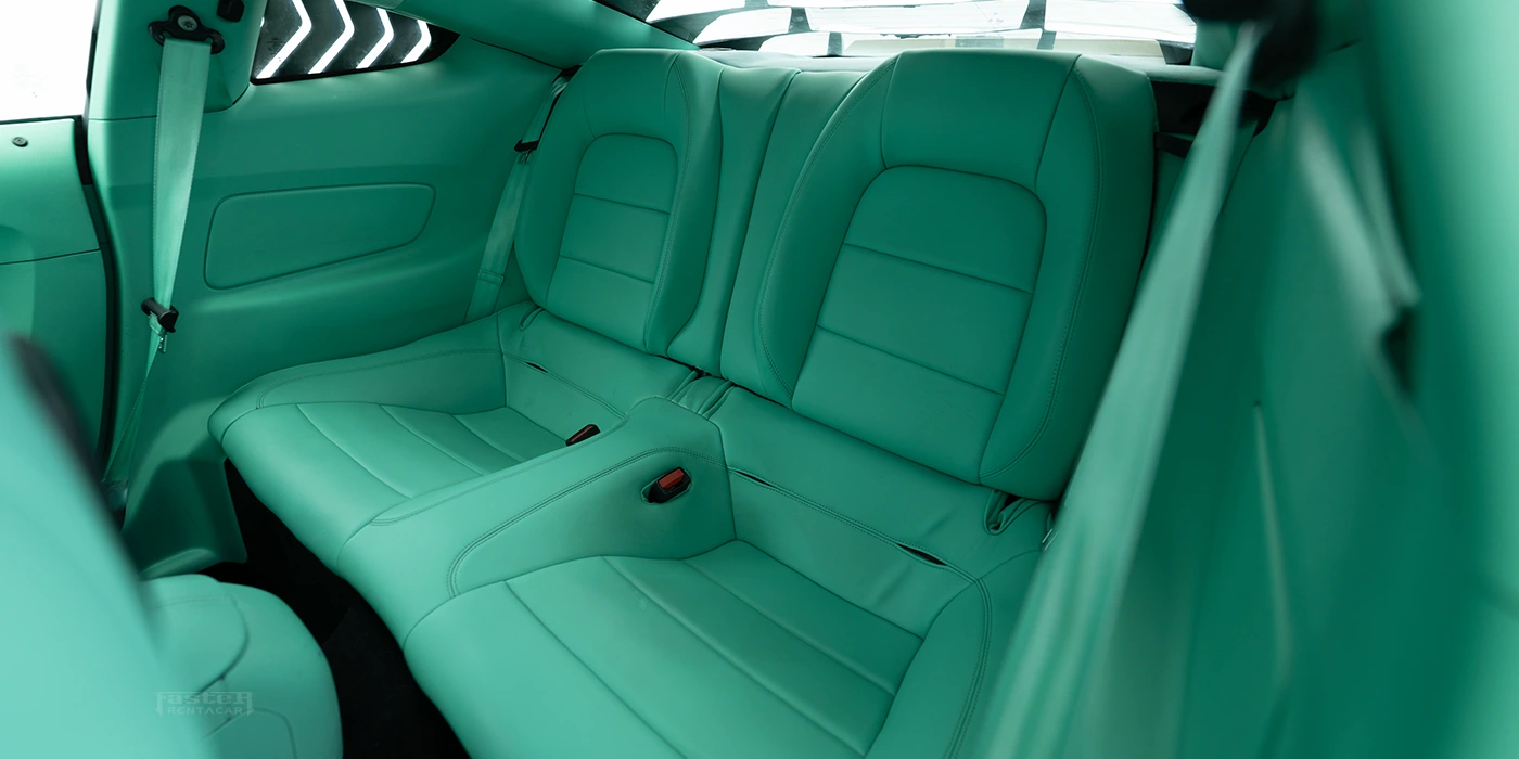 Ford Mustang Tiffany Back Seat View